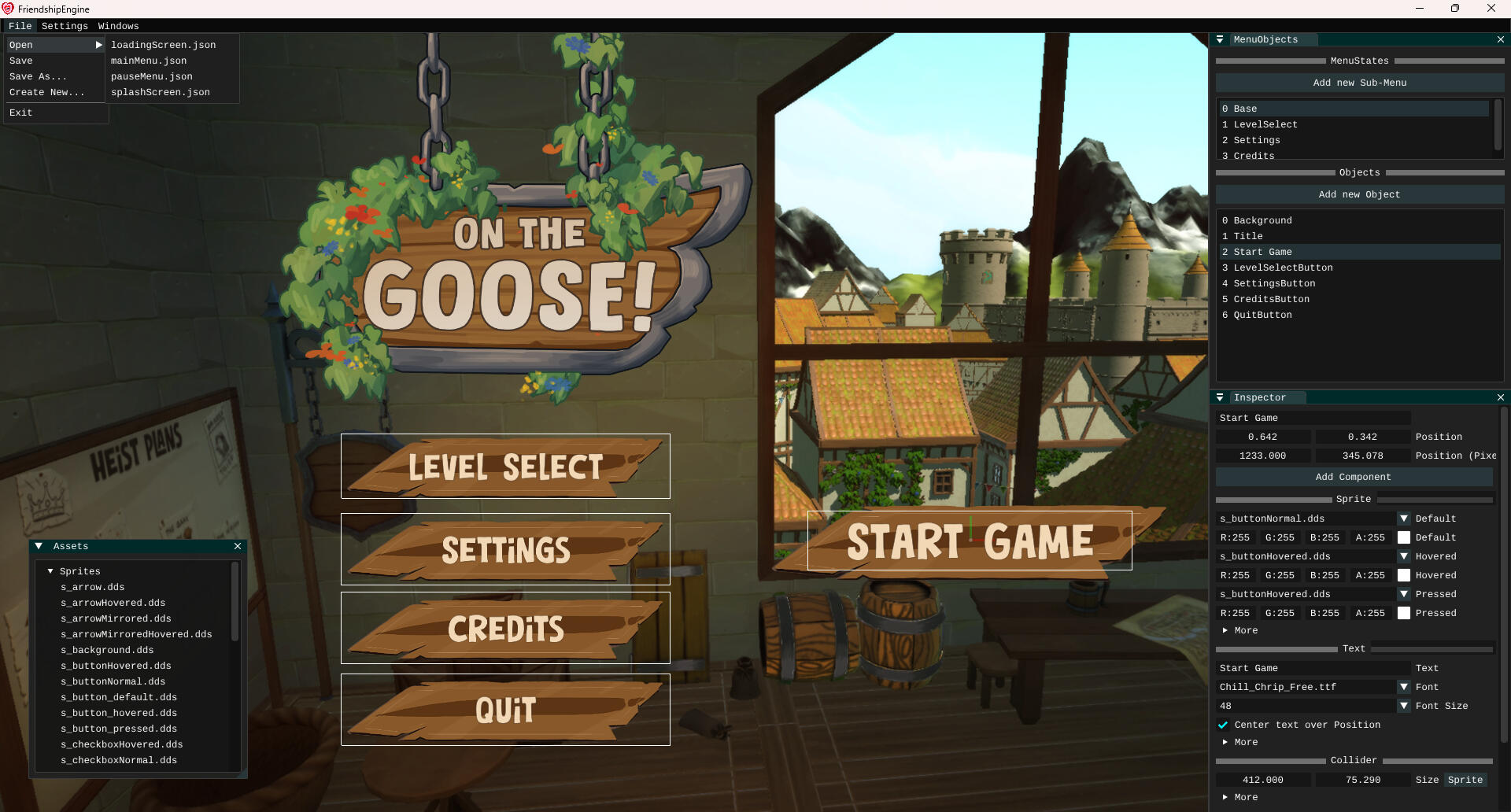 Menu Editor